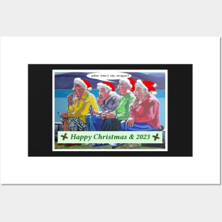 HAPPY CHRISTMAS GRANNIES Posters and Art